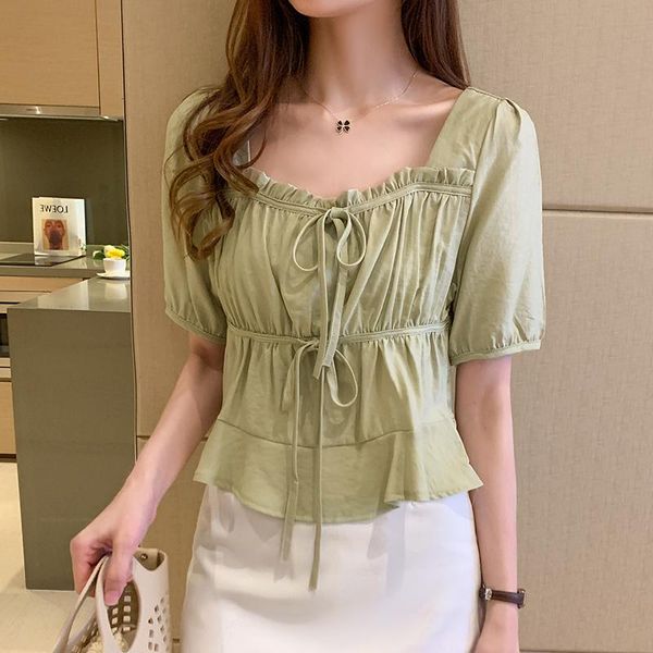 summer blouse women short sleeve v-neck shirts woman clothes traf white green sweet bow 2021 back to the basice women's blouses
summer blouse women short sleeve v-neck shirts woman clothes traf white green sweet bow 2021 back to the basice women's blouses