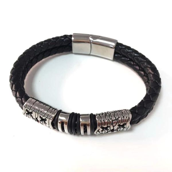 cuff for women men jewelry handmade braid genuine leather wrap charm cross bracelets fine e0060, White
cuff for women men jewelry handmade braid genuine leather wrap charm cross bracelets fine e0060, White