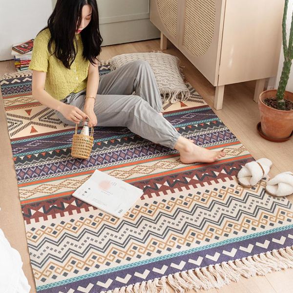 carpets nordic carpet with tassels bedroom bedside cotton linen floor rugs boho geometric living room sofa tatami mat handmade blanket
carpets nordic carpet with tassels bedroom bedside cotton linen floor rugs boho geometric living room sofa tatami mat handmade blanket