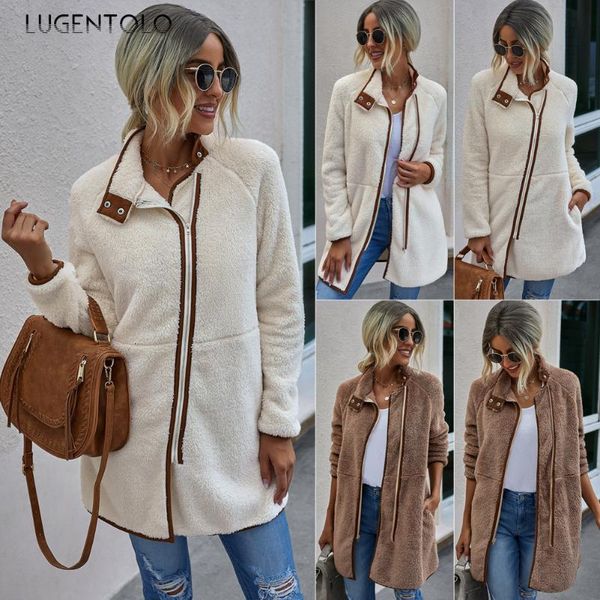 Women's Jackets Women Coat Autumn Winter Comfortable Warm Jacket Zipper Pocket Female Plush Coats Solid Stand Collar Casual Straight 1ZZN, Black;brown
Women's Jackets Women Coat Autumn Winter Comfortable Warm Jacket Zipper Pocket Female Plush Coats Solid Stand Collar Casual Straight 1ZZN, Black;brown