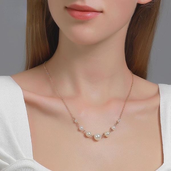 chokers popacc simple pearl necklace female 7 clavicle chain short ins harajuku style fashion wedding party exquisite jewelry, Golden;silver
chokers popacc simple pearl necklace female 7 clavicle chain short ins harajuku style fashion wedding party exquisite jewelry, Golden;silver