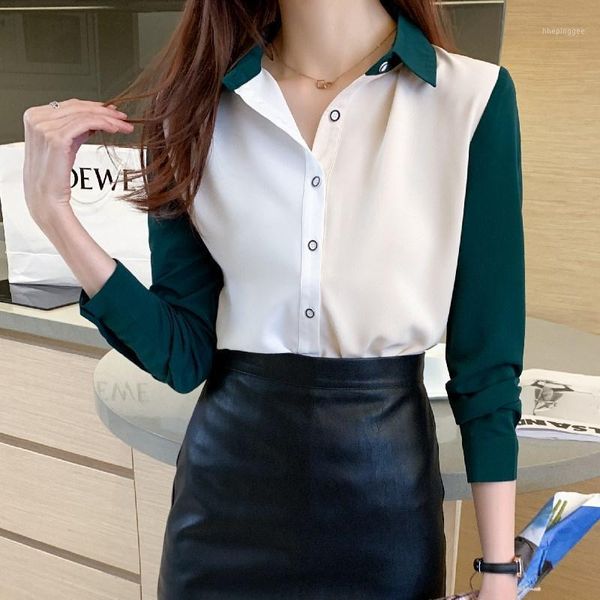 women's & korean woman long sleeve shirts blouse women chiffon patchwork blouses office lady white shirt plus size1 rcd8
women's & korean woman long sleeve shirts blouse women chiffon patchwork blouses office lady white shirt plus size1 rcd8