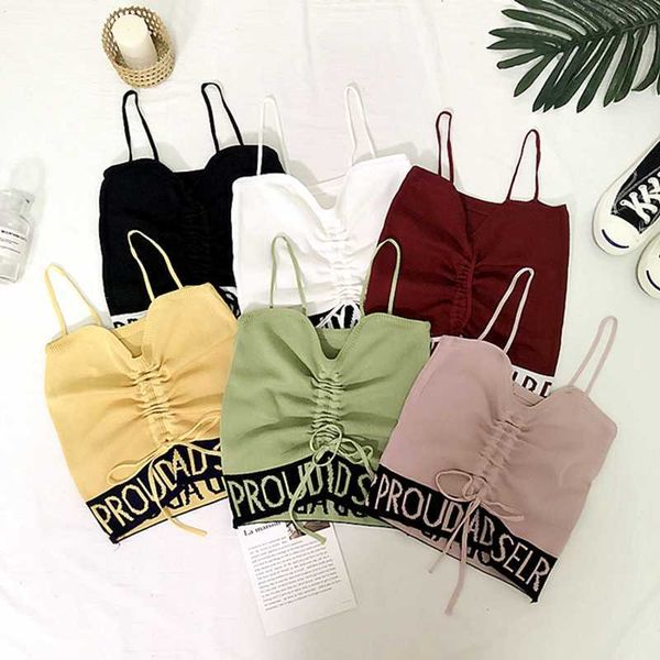 slim v neck women cropped casual black yellow sleeveless drawstring streetwear tank camis w854 210526, White
slim v neck women cropped casual black yellow sleeveless drawstring streetwear tank camis w854 210526, White