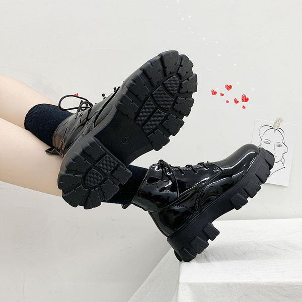 boots white ankle female shoes round toe luxury designer boots-women flat heel lace up low lolita med ladies autumn fashion 2021, Black
boots white ankle female shoes round toe luxury designer boots-women flat heel lace up low lolita med ladies autumn fashion 2021, Black