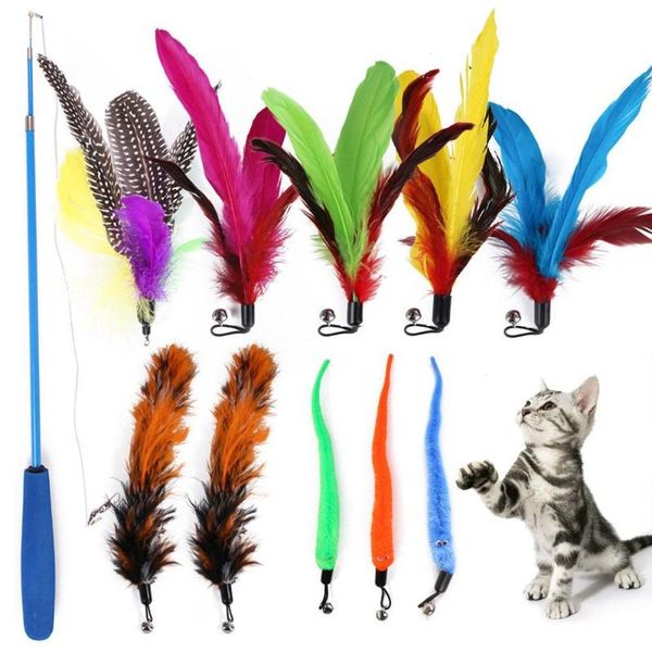 11pcs/set funny cat toys for cats pet feathers wand stick replaceable heads interactive animal jumping toy
11pcs/set funny cat toys for cats pet feathers wand stick replaceable heads interactive animal jumping toy
