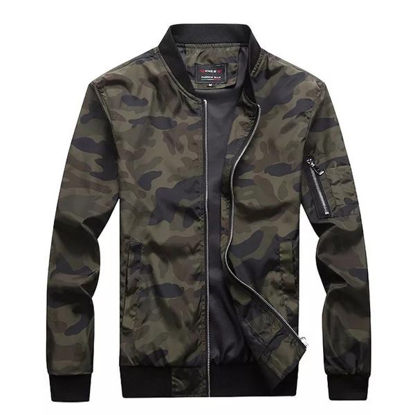 men's jackets autumn camouflage male coats camo bomber jacket mens brand clothing outwear plus size, Black;brown
men's jackets autumn camouflage male coats camo bomber jacket mens brand clothing outwear plus size, Black;brown