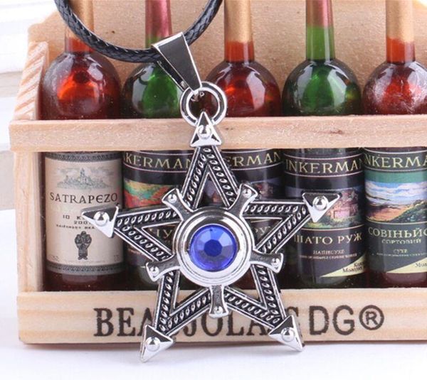 anime jewelry black rock shooter pentacle necklace blue star magic cross pendant men necklaces, Silver
anime jewelry black rock shooter pentacle necklace blue star magic cross pendant men necklaces, Silver