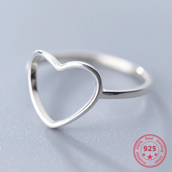 cluster rings genuine 100% 925 sterling silver minimalist ring for women wedding hollow heart fashion jewelry cute valentine's day gift, Golden;silver
cluster rings genuine 100% 925 sterling silver minimalist ring for women wedding hollow heart fashion jewelry cute valentine's day gift, Golden;silver