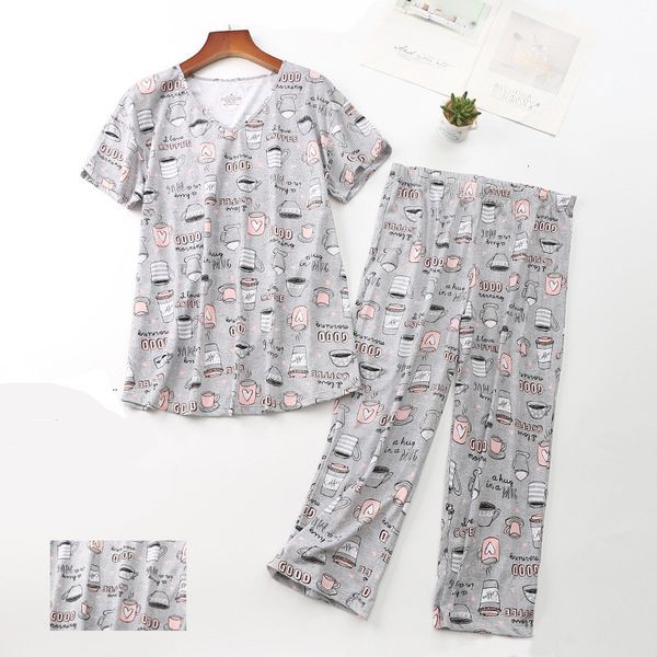 women's sleepwear home pajamas set large sizes panties short sleeve t-shirt autumn female pyjamas fashion cartoon 5ghw, Black;red
women's sleepwear home pajamas set large sizes panties short sleeve t-shirt autumn female pyjamas fashion cartoon 5ghw, Black;red