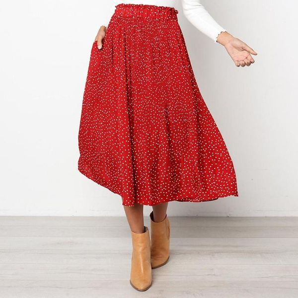 skirts fashion women polka dot flower print high waist pleated maxi skirt with pockets women's clothing 2021, Black
skirts fashion women polka dot flower print high waist pleated maxi skirt with pockets women's clothing 2021, Black