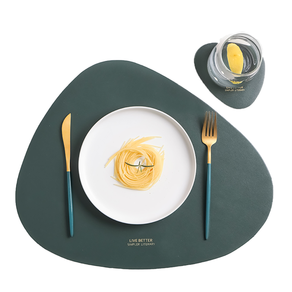 tableware pad placemat table mat pu leather heat insulation non-slip simple placemats disc coaster placemat for dining table
tableware pad placemat table mat pu leather heat insulation non-slip simple placemats disc coaster placemat for dining table