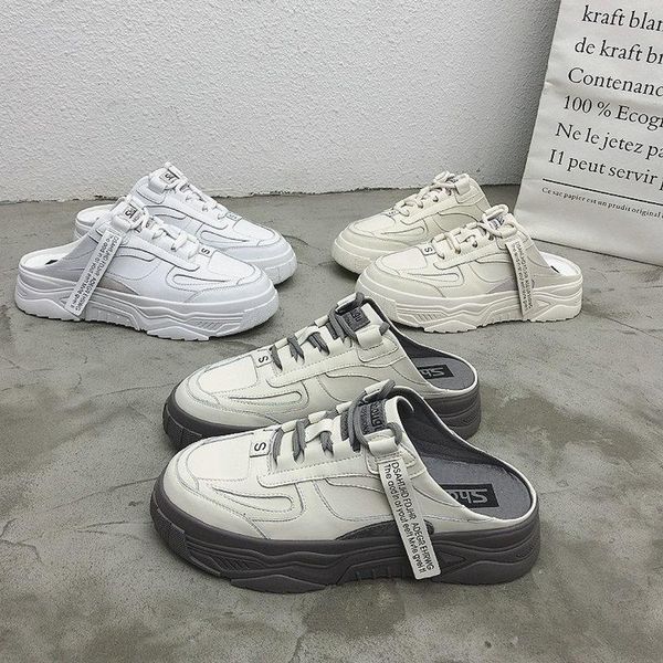 slippers women's shoes grey white beige women height icreasing platform for woman breathable casual high heels, Black
slippers women's shoes grey white beige women height icreasing platform for woman breathable casual high heels, Black