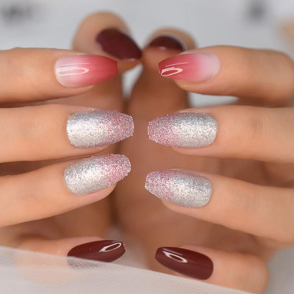 false nails ombre fake coffin press on glitter nail tips mixed uv gel full cover acrylic art manicure display design, Red;gold
false nails ombre fake coffin press on glitter nail tips mixed uv gel full cover acrylic art manicure display design, Red;gold