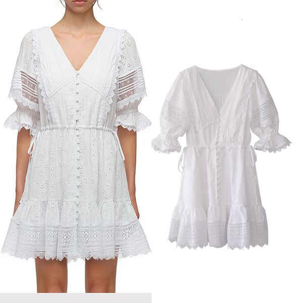 luxury casual dresses sp women's 2021 early autumn white hollow out embroidery drs female lace bubble sleeve fairy skirt, Black;gray
luxury casual dresses sp women's 2021 early autumn white hollow out embroidery drs female lace bubble sleeve fairy skirt, Black;gray