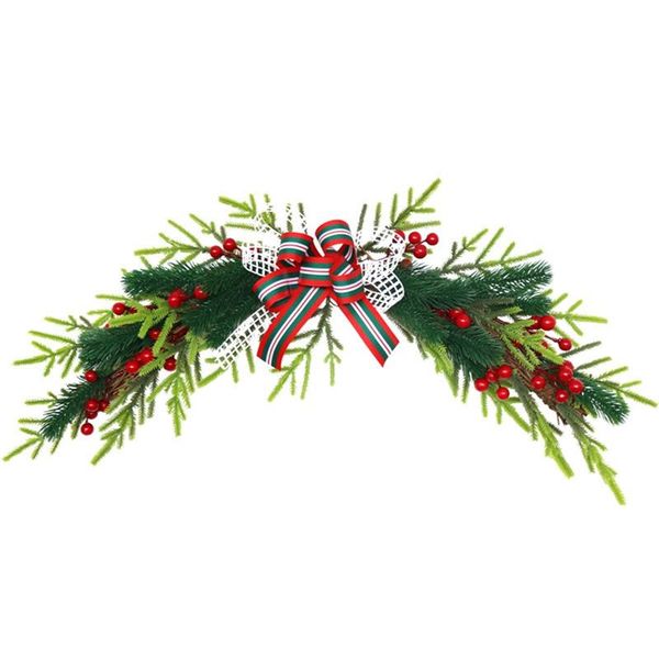 novelty items artificial christmas swag, xmas mail box swag with pine needles and berry for holiday home decor
novelty items artificial christmas swag, xmas mail box swag with pine needles and berry for holiday home decor