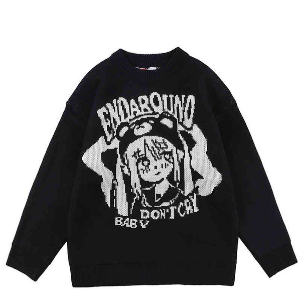 men's fur & faux harajuku sweater anime graphic oversized s for autumn pullover japanese hip hop streetwear mrp1, Black 
men's fur & faux harajuku sweater anime graphic oversized s for autumn pullover japanese hip hop streetwear mrp1, Black