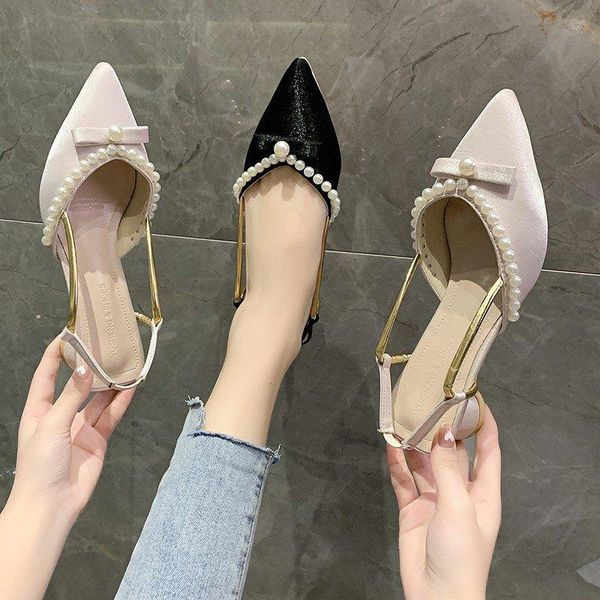 sandals 2021 women pointed toe slides pearl summer mules high heel slingback ladies shoes zapatillas mujer casa, Black
sandals 2021 women pointed toe slides pearl summer mules high heel slingback ladies shoes zapatillas mujer casa, Black