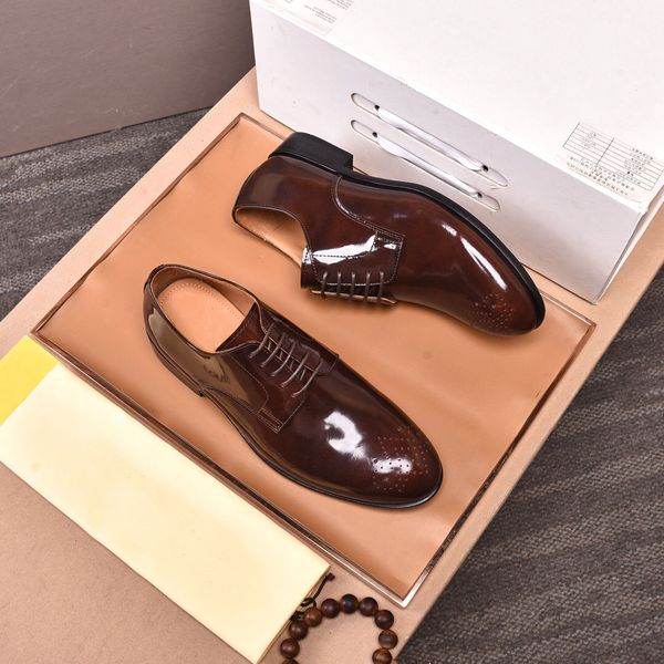 mens fashion wedding oxford shoes genuine leather brogue casual flats men's brand lace up business formal dress shoes size 38-44, Black
mens fashion wedding oxford shoes genuine leather brogue casual flats men's brand lace up business formal dress shoes size 38-44, Black