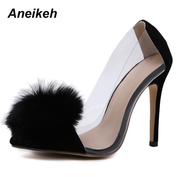 aneikeh fashion classic flock heeled high-heeled shoes transparent european and american style women's single size35-40 dress, Black
aneikeh fashion classic flock heeled high-heeled shoes transparent european and american style women's single size35-40 dress, Black