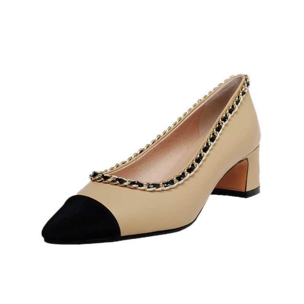 dress shoes yd-ever mixed colors genuine leather pointed toe med thick heels gentlewomen metal chains decorations party pumps 06-a, Black
dress shoes yd-ever mixed colors genuine leather pointed toe med thick heels gentlewomen metal chains decorations party pumps 06-a, Black