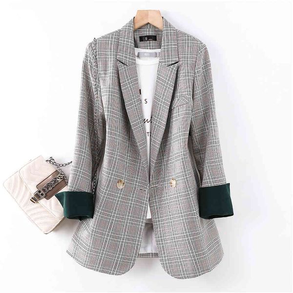 suit suit female single breasted plaid blazer outerwear loose blazers jacket for spring fall, White;black
suit suit female single breasted plaid blazer outerwear loose blazers jacket for spring fall, White;black