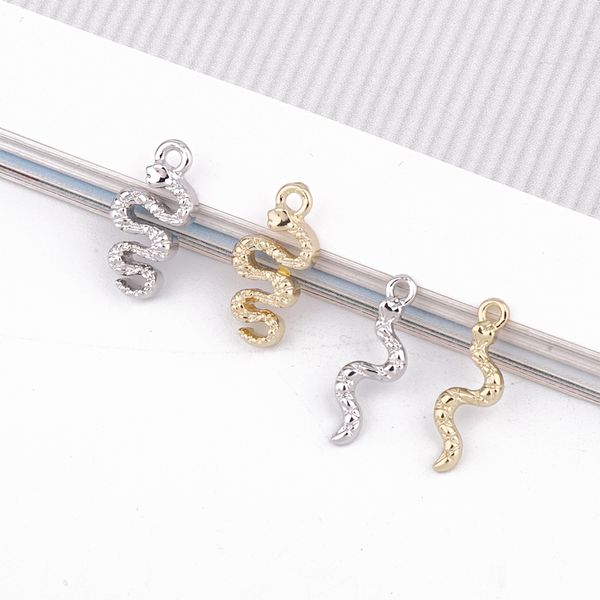 5pcs 18mm small snake earrings charms alloy findings diy jewelry pendant making punk vintage necklace pendant decoration, Bronze;silver
5pcs 18mm small snake earrings charms alloy findings diy jewelry pendant making punk vintage necklace pendant decoration, Bronze;silver
