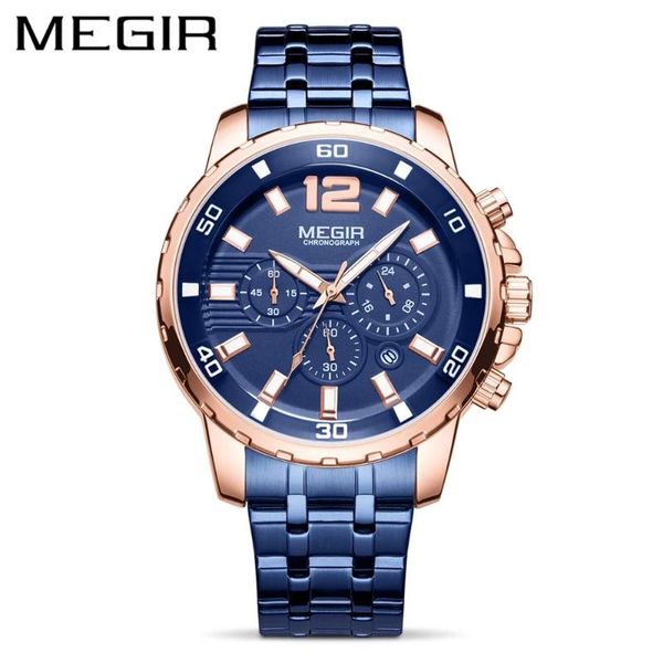 wristwatches megir stainless steel waterproof chronograph army military quartz watch for men luxury blue watches mens reloj hombre 2068g, Slivery;brown
wristwatches megir stainless steel waterproof chronograph army military quartz watch for men luxury blue watches mens reloj hombre 2068g, Slivery;brown