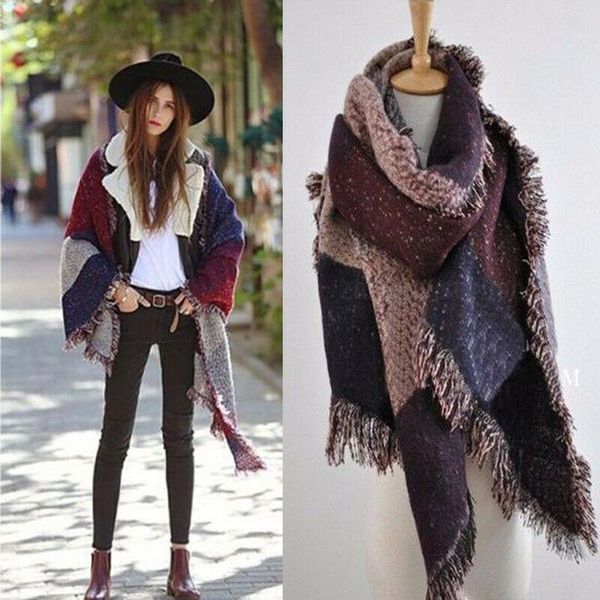 cycling caps & masks women oversized tartan scarf wool blanket wrap shawl cozy soft plaid, Black
cycling caps & masks women oversized tartan scarf wool blanket wrap shawl cozy soft plaid, Black
