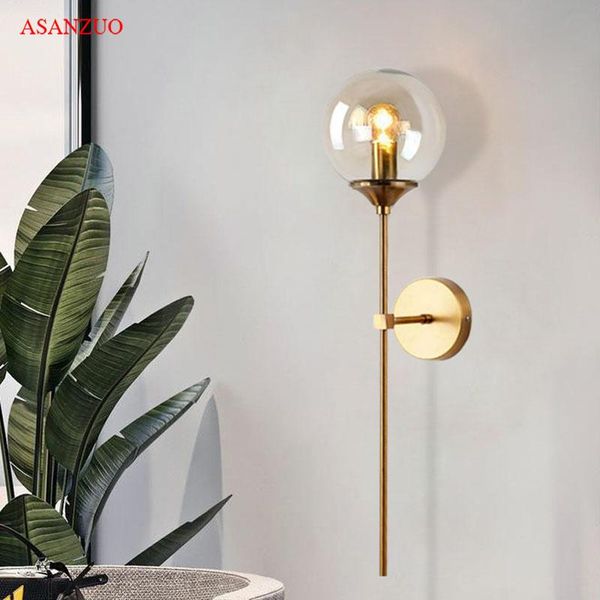 selling nordic minimalist copper wall lamp glass ball lampshade bedroom bedside corridor cafe bar
selling nordic minimalist copper wall lamp glass ball lampshade bedroom bedside corridor cafe bar