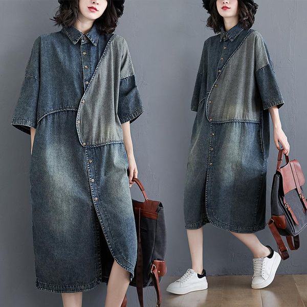 women's trench coats retro asymmetric side pocket denim midi dress outerwear coat women coats&jackets autumn clothes, Tan;black
women's trench coats retro asymmetric side pocket denim midi dress outerwear coat women coats&jackets autumn clothes, Tan;black