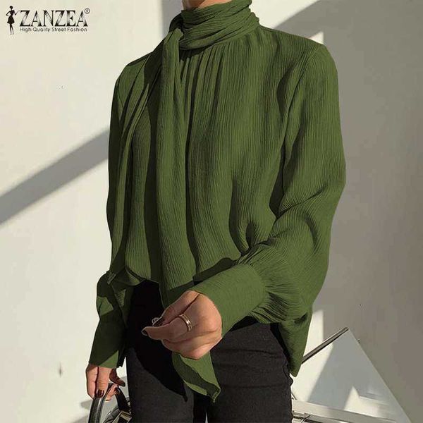 women's blouses & shirts blouses fashion turtleneck blouse spring puff sleeve casual office ladies lace up solid work over ss34, White
women's blouses & shirts blouses fashion turtleneck blouse spring puff sleeve casual office ladies lace up solid work over ss34, White