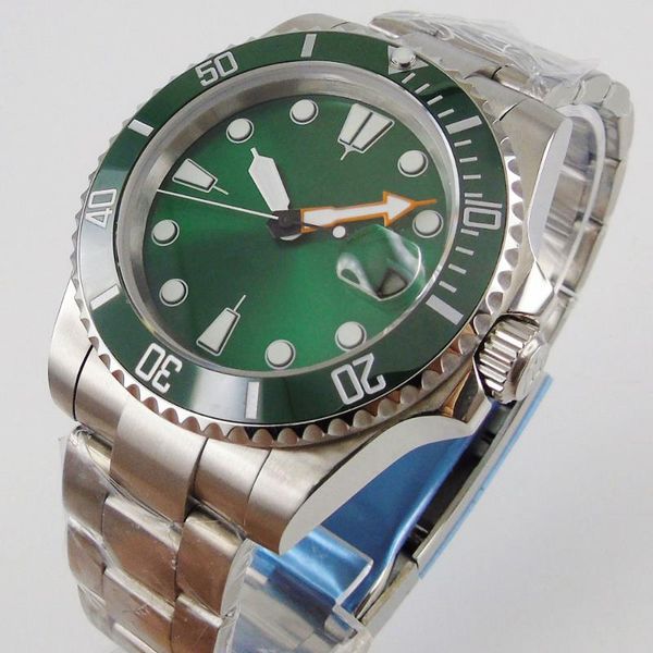 wristwatches green automatic men watch sapphire glass date window steel band miyota movement, Slivery;brown
wristwatches green automatic men watch sapphire glass date window steel band miyota movement, Slivery;brown