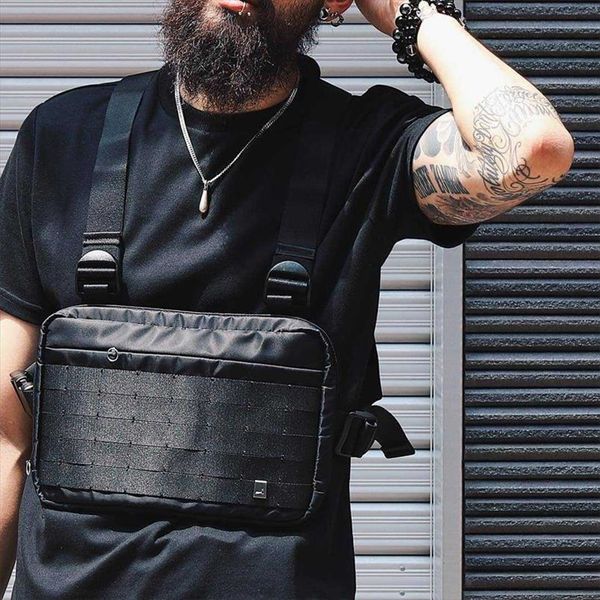 chest rig vest hiphop streetwear functional bag for men shoulder adjustable tactical bags kanye waist packs
chest rig vest hiphop streetwear functional bag for men shoulder adjustable tactical bags kanye waist packs