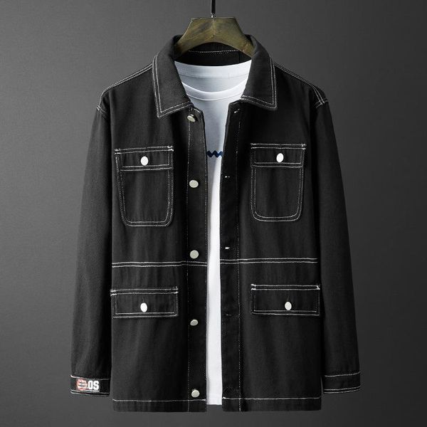 men's jackets cotton denim jacket men solid color casual lapel handsome single-breasted harajuku spring autumn slim fit quality, Black;brown
men's jackets cotton denim jacket men solid color casual lapel handsome single-breasted harajuku spring autumn slim fit quality, Black;brown