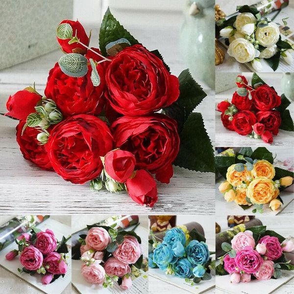 est fashion 1 bouquet artificial fake rose silk flower bridal hydrangea wedding party home decor decorative flowers & wreaths
est fashion 1 bouquet artificial fake rose silk flower bridal hydrangea wedding party home decor decorative flowers & wreaths