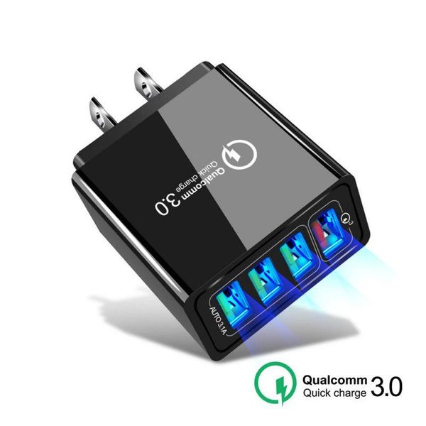 smart power plugs abs shell material qc3.0 4 port usb charger quick charge wall eu/us/uk standard adapter
smart power plugs abs shell material qc3.0 4 port usb charger quick charge wall eu/us/uk standard adapter