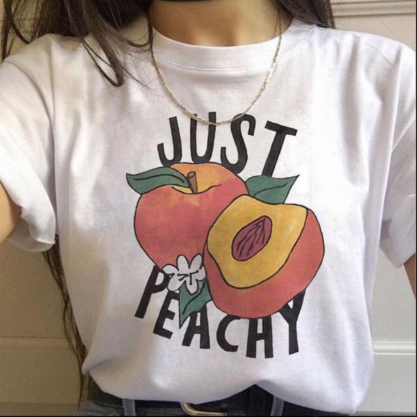 funny cute peach print graphic women t shirts casual tee femme camisas mujer clothes, White
funny cute peach print graphic women t shirts casual tee femme camisas mujer clothes, White