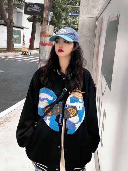 women's jackets coats band aid broken love design trend autumn winter lovers oversize loose large women and men, Black;brown
women's jackets coats band aid broken love design trend autumn winter lovers oversize loose large women and men, Black;brown
