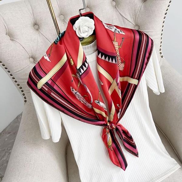women silk scarf luxury horse print brand square neck scarves lady foulard head band large handkerchief 2021 fashion, Blue;gray
women silk scarf luxury horse print brand square neck scarves lady foulard head band large handkerchief 2021 fashion, Blue;gray
