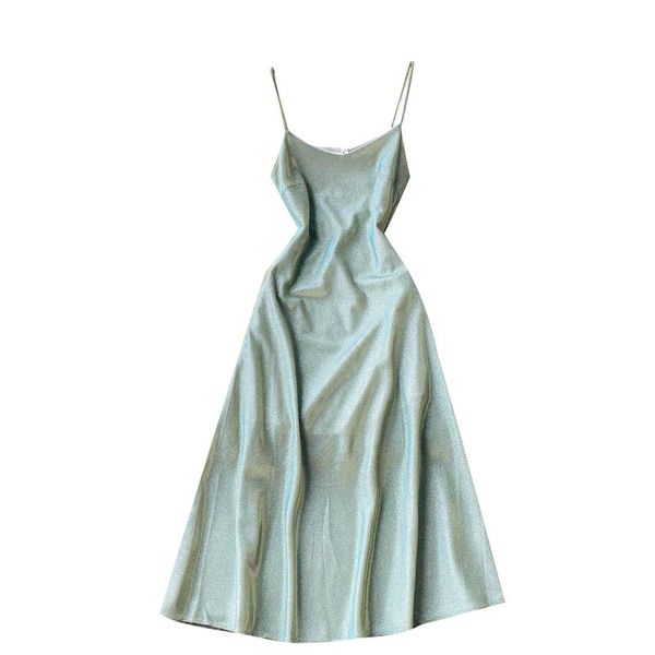 casual dresses summer fashion temperament glittering vestidos square neck sling women's midi dress dk620, Black;gray
casual dresses summer fashion temperament glittering vestidos square neck sling women's midi dress dk620, Black;gray