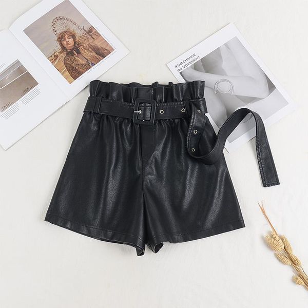 plus size autumn winter pu leather shorts women 2021 elastic high waist wide leg solid black color with sashes women's, White;black
plus size autumn winter pu leather shorts women 2021 elastic high waist wide leg solid black color with sashes women's, White;black