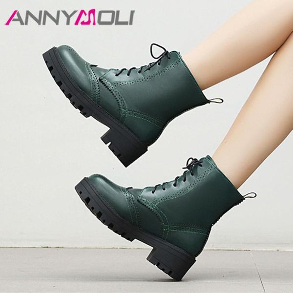 boots annymoli motorcycle woman ankle platform high heel short lace up block female shoes fur autumn winter 43, Black
boots annymoli motorcycle woman ankle platform high heel short lace up block female shoes fur autumn winter 43, Black