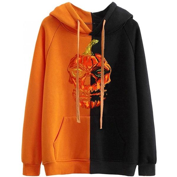 chili cozy women's hoodie halloween pattern sweatshirt color block orange and black patchwork sweatshirt long sleeve pumpkin skull prin
chili cozy women's hoodie halloween pattern sweatshirt color block orange and black patchwork sweatshirt long sleeve pumpkin skull prin