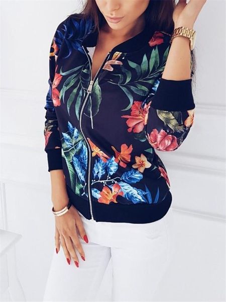 women's jackets fashion women retro floral bomber baseball jacket coat zipper long sleeve print slim outwear stylish casual, Black;brown
women's jackets fashion women retro floral bomber baseball jacket coat zipper long sleeve print slim outwear stylish casual, Black;brown