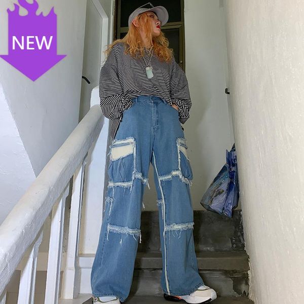 long trousers cowboy female loose streetwear 2021 fashion spring vintage hit color high waist jeans woman women's, Blue
long trousers cowboy female loose streetwear 2021 fashion spring vintage hit color high waist jeans woman women's, Blue
