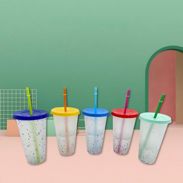 mugs 700ml plastic color changing confetti cup easy clean high good sealing straw lightweight travel want carry water bottle
mugs 700ml plastic color changing confetti cup easy clean high good sealing straw lightweight travel want carry water bottle