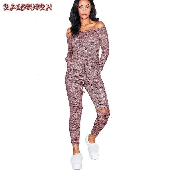 women's jumpsuits & rompers raisevern autumn casual knitted pullover jumpsuit slash neck elegant overalls women femme 2021, Black;white
women's jumpsuits & rompers raisevern autumn casual knitted pullover jumpsuit slash neck elegant overalls women femme 2021, Black;white
