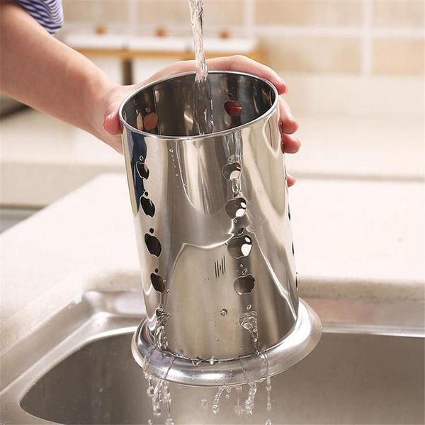 stainless steel hanging cutlery holder drainer spoon fork chopsticks storage basket rack kitchen accessories tools organizer & organization
stainless steel hanging cutlery holder drainer spoon fork chopsticks storage basket rack kitchen accessories tools organizer & organization