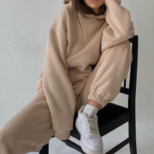 gym clothing 2021 tracksuits women's hoodie pants set oversized long sleeve sportwear tracksuit autumn winter suits on fleece for women, White;black
gym clothing 2021 tracksuits women's hoodie pants set oversized long sleeve sportwear tracksuit autumn winter suits on fleece for women, White;black