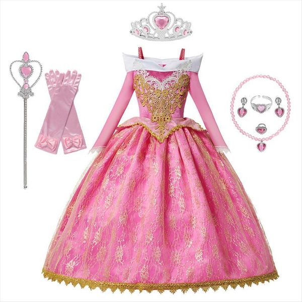 summer girls sleeping beauty girl dresses aurora long sleeves lace robe kids christmas cosplay baby birthday princess party outfit, Red;yellow
summer girls sleeping beauty girl dresses aurora long sleeves lace robe kids christmas cosplay baby birthday princess party outfit, Red;yellow